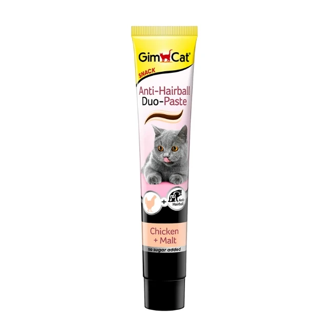 Мальт-паста Gimpet Duo для вывода шерсти для кошек c курицей и солодом 41671