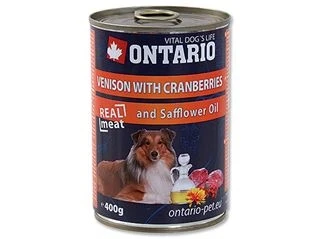 Консервы ONTARIO для собак с олениной и клюквой 46646
