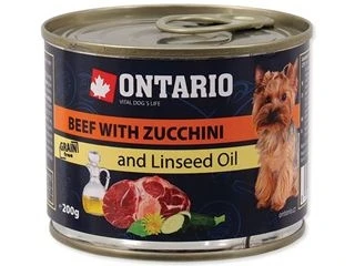 Консервы ONTARIO для собак малых пород с говядиной и цукини 46638