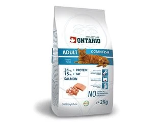 Сухой корм ONTARIO для взрослых кошек с морской рыбой и курицей 20769