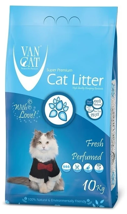 Комкующийся наполнитель VAN CAT Fresh весенняя свежесть без пыли