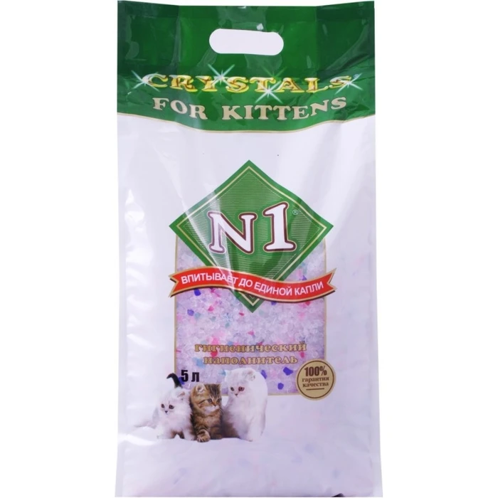 Силикагелевый наполнитель для котят Crystals № 1 for Kitten