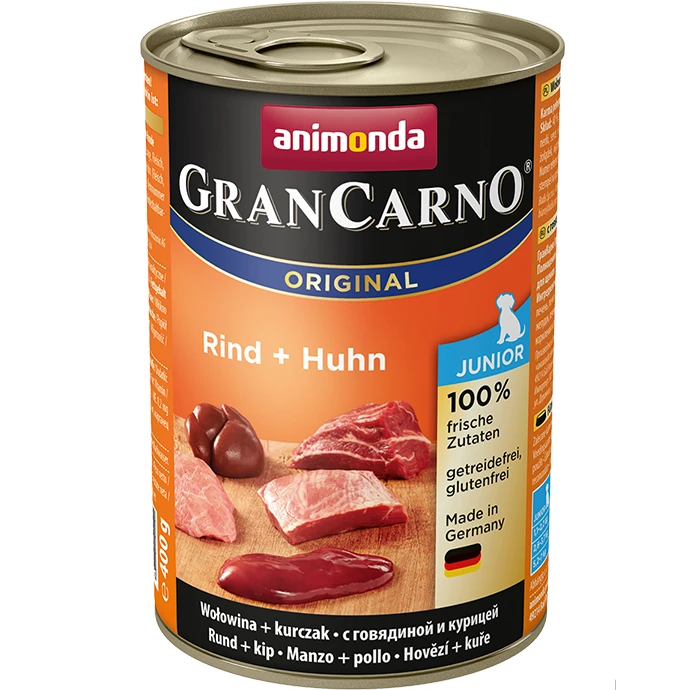 Консервы ANIMONDA GranCarno Original Junior для щенков с говядиной и курицей 82729