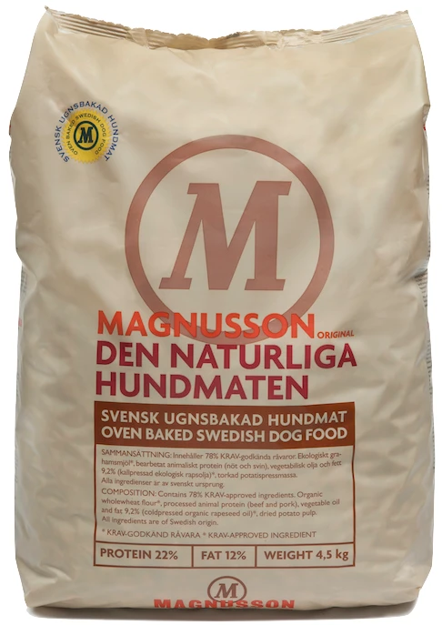 Сухой корм MAGNUSSON Original Den Naturliga Hundmaten для аллергичных и чувствительных собак F140450