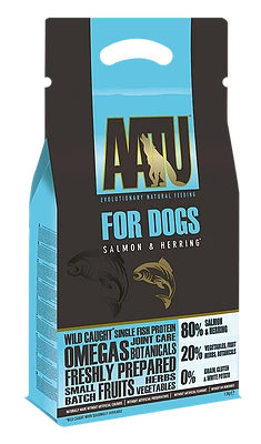Беззерновой cухой корм AATU Adult Dog Salmon/Herring для взрослых собак с лососем и сельдью 46916