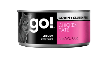 Консервы беззерновые GO! NATURAL для взрослых кошек с курицей Grain Free Chicken Pate CF