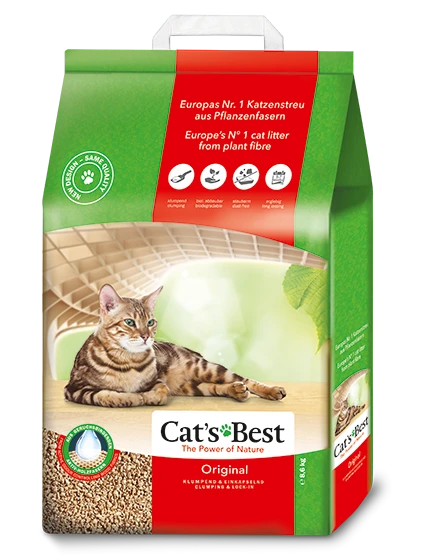 Древесный комкующийся наполнитель Cat's Best Original (Eko plus) 65599
