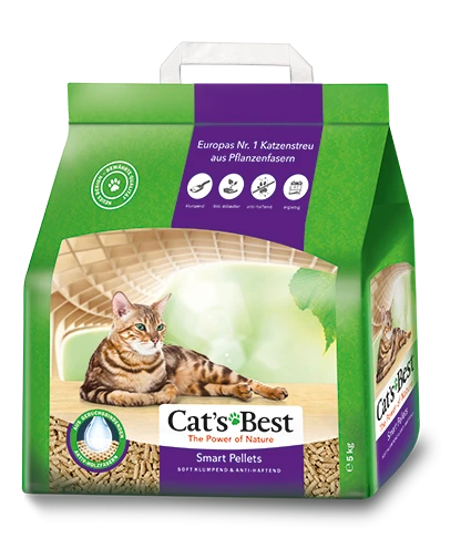 Древесный комкующийся наполнитель Cat's Best Smart Pellets (Nature Gold) 65604