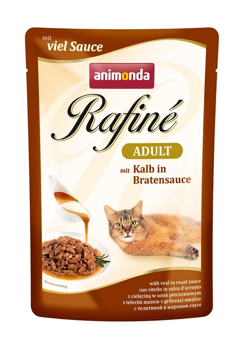 Пауч ANIMONDA Rafin Soup Adult для взрослых кошек с телятиной в жареном соусе 83791