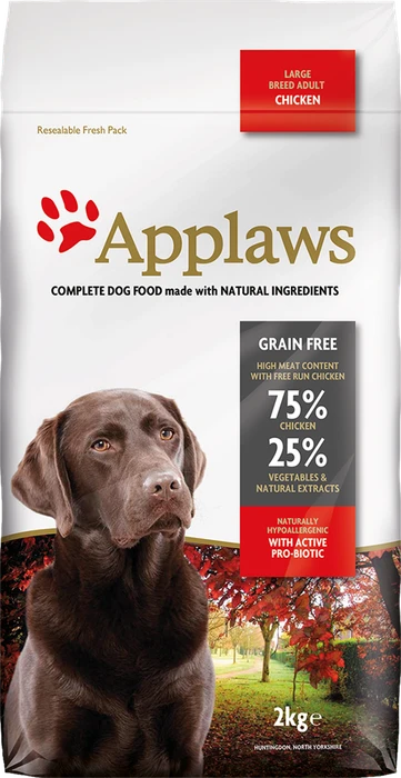 Беззерновой сухой корм APPLAWS Dry Dog Chicken Large Breed Adult для собак крупных пород с курицей и овощами 10304