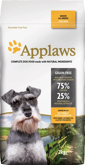 Беззерновой сухой корм APPLAWS Dry Dog Chicken Senior для пожилых собак с курицей и овощами 10305