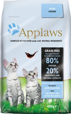 Беззерновой сухой корм APPLAWS для котят с курицей и овощами (Dry Cat Kitten) 24389