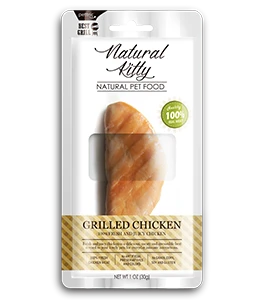 Лакомство Pettric Natural Kitty для кошек Курица, запеченная на гриле Grilled Chicken 30 гр 4531