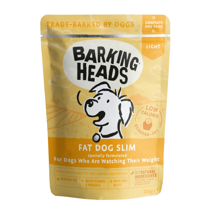 Пауч BARKING HEADS Fat Dog Slim для собак с избыточным весом с с курицей "Худеющий толстячок"