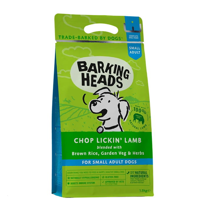 Сухой корм BARKING HEADS CHOP LICKIN LAMB для собак малых пород с ягненком и рисом "Мечты об ягненке" 18089