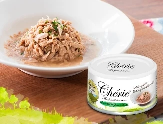 Консервы PETTRIC Cherie для кошек тунец с зеленью Little Farm by the Sea Tuna with cat grass 9979