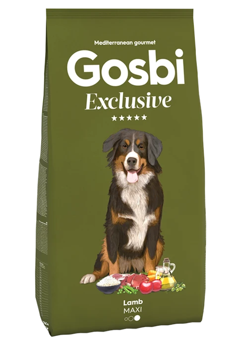 Низкозерновой cухой корм GOSBI Exclusive для взрослых собак крупных пород с ягненком 9692