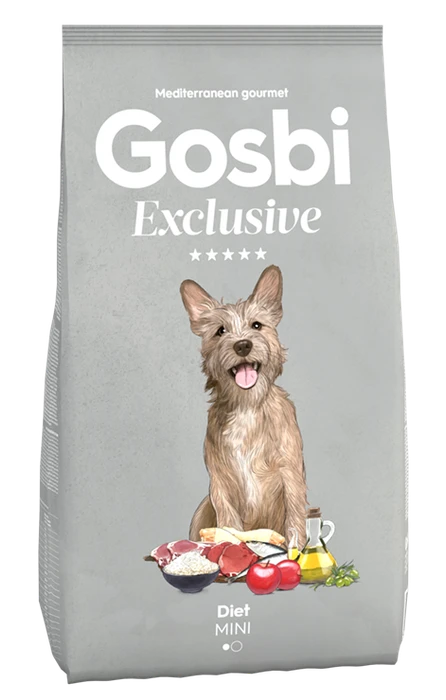 Низкозерновой cухой корм GOSBI Exclusive для взрослых собак малых пород склонных к избыточному весу с курицей, ягненком и рисом 11030