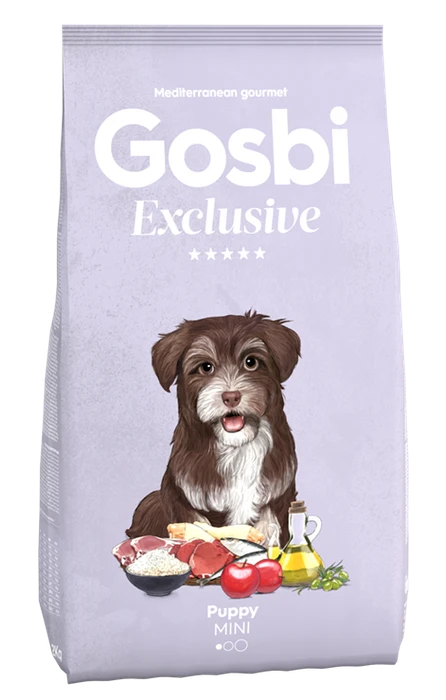 Низкозерновой cухой корм GOSBI Exclusive для щенков малых пород с курицей, рыбой и ягненком 11521