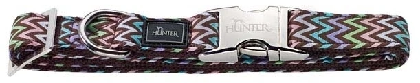 Ошейник для собак Hunter ALU-Strong Zigzag S (30-45 cм) нейлон с металлической застежкой 47635