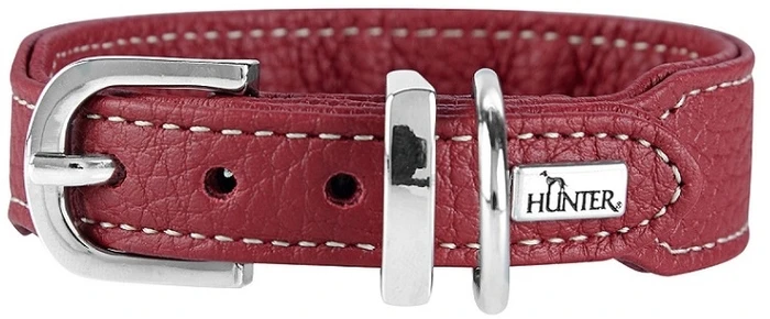 Hunter ошейник для собак Cannes Mini 32 (23-28)/2,5 см натуральная кожа бордовый 64701