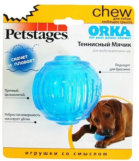 Petstages игрушка для собак "ОРКА теннисный мяч" 6 см 235REX