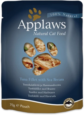 Пауч APPAWS для взрослых кошек с тунцом и морским окунем Cat Tuna Seabream 24363