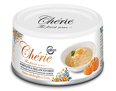 Консервы PETTRIC Cherie для кошек с курицей с тыквой в соусе профилактика МКБ Urinary Care Complete Balanced Diet Chicken with pumpkin in gravy 10188P