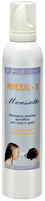 Сухой антипаразитарный шампунь-пенка Iv San Bernard Mineral для бороды и усов собак SHAMOUS0250