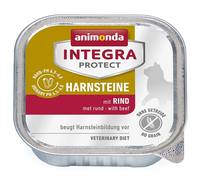 Консервы Animonda Integra Urinary c говядиной для кошек при мочекаменной болезни 001/86608