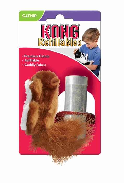 Игрушка для кошек KONG Белка с тубом кошачьей мяты NQ4