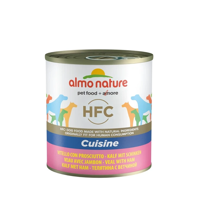 Консервы ALMO NATURE для взрослых собак с телятиной и ветчиной Classic Veal Ham