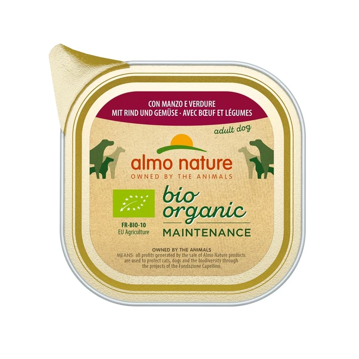 Паштет ALMO NATURE Bio Pate Beef Vegetables для взрослых собак с говядиной и овощами