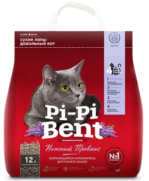 Комкующийся наполнитель Pi-Pi-Bent Нежный прованс 35578