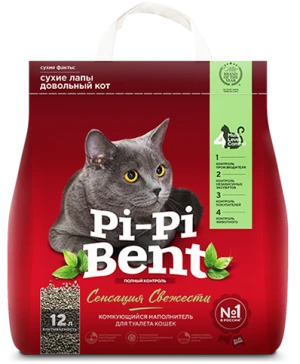 Комкующийся наполнитель Pi-Pi-Bent Сенсация свежести 24260