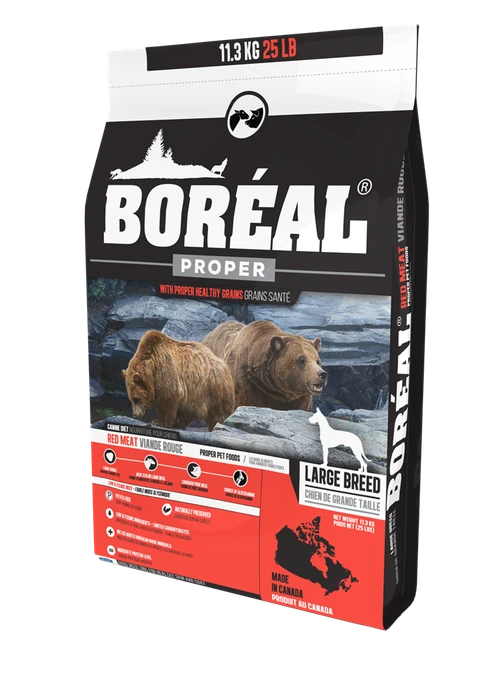Низкозерновой сухой корм BOREAL PROPER для собак крупных пород с ягненком и свининой ADULT LARGE BREED/RED MEAT MEAL FORMULA D0525