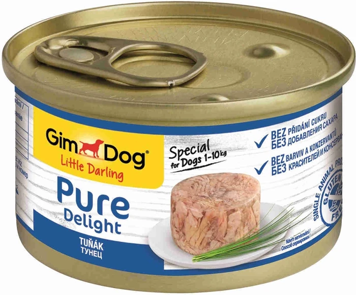 Консервы GimDog Pure Delight для собак из тунца в желе