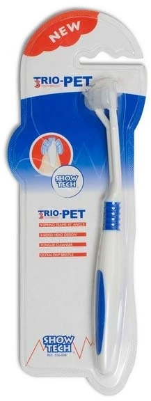3-D зубная щетка для собак и кошек SHOW TECH Trio-Pet Toothbrush трехсторонняя 55STE009