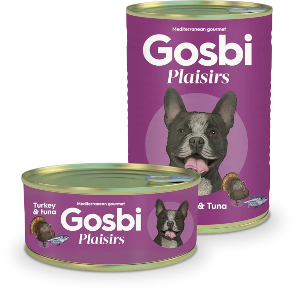 Консервы Gosbi Plaisirs для собак с индейкой, тунцом и овощами (Turkey & Tuna) 11087