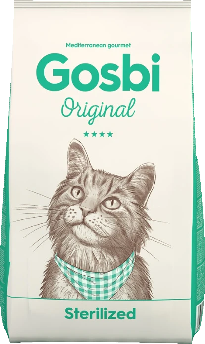 Сухой корм GOSBI Original для стерилизованных кошек и кошек склонных к лишнему весу с курицей 9727