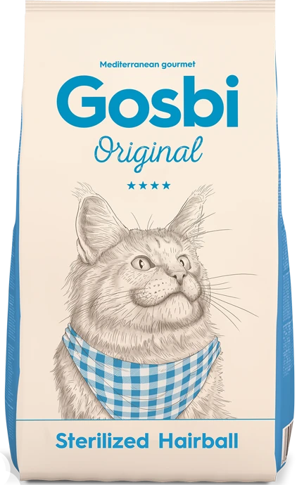 Сухой корм GOSBI Original для стерилизованных кошек для вывода шерсти с курицей (Sterilized Hairball Cat) 11343