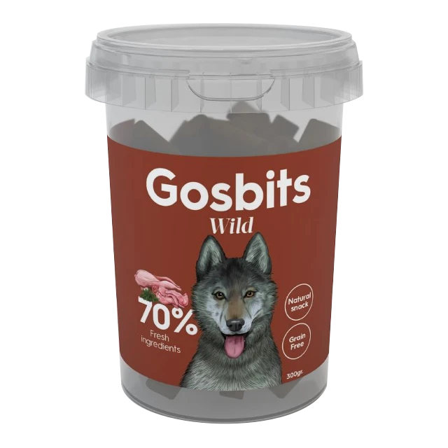 Лакомство полувлажное Gosbits для собак из мяса кролика, утки и перепела (Gosbits Wild) 9939