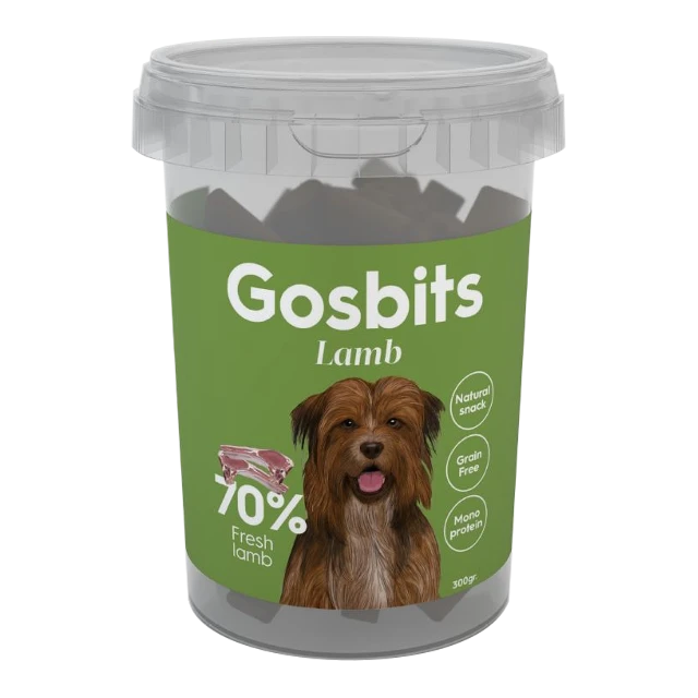 Лакомство полувлажное Gosbits для собак из мяса ягненка (Gosbits Lamb) 9937