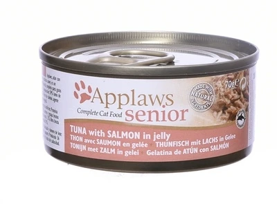 Консервы APPLAWS для пожилых кошек с тунцом и лососем в желе Senior Cat Jelly Tuna/Salmon 24344