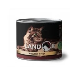 Консервы Landor для котят с индейкой и уткой Kitten Turkey and Duck
