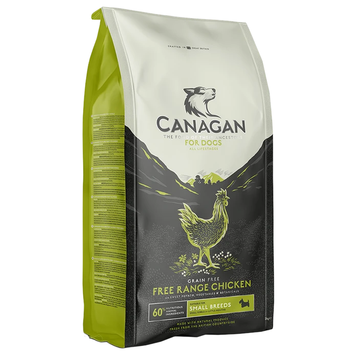 Беззерновой сухой корм Canagan для щенков и собак малых пород с цыпленком Grain Free Free Range Chicken Small Breed All Life Stages 100.010