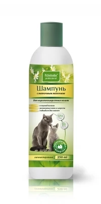 Шампунь для короткошерстных кошек всех возрастов Пчедодар с прополисом 250 мл