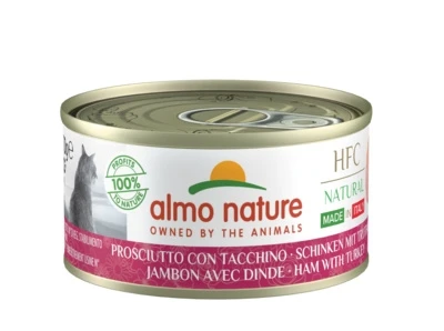Консервы ALMO NATURE HFC Natural для кошек Итальянские рецепты: Ветчина и индейка HFC Natural Made in Italy Ham with Turkey