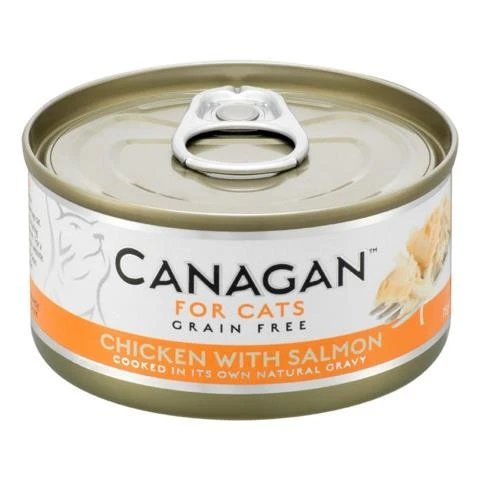 Беззерновые консервы CANAGAN для котят и кошек с цыпленком и лососем (Cat Fresh Chicken with Salmon) 100.3.006