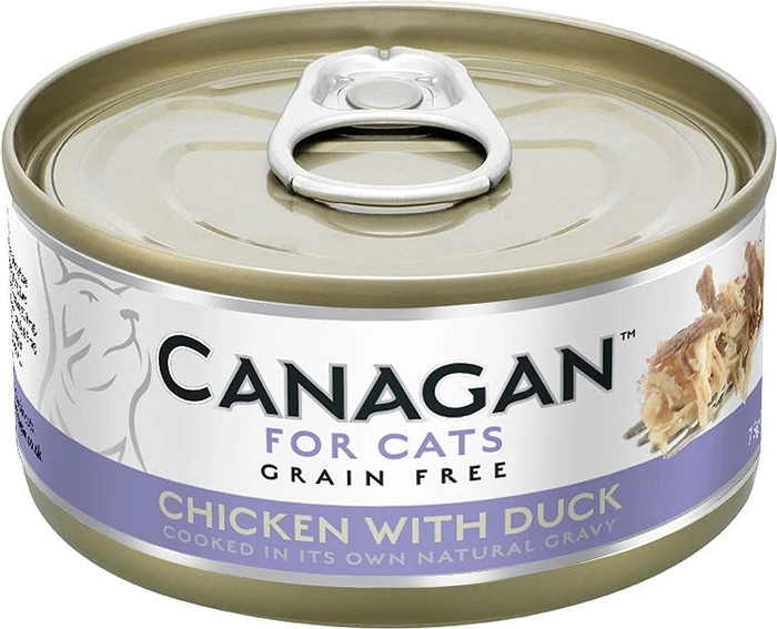 Беззерновые консервы CANAGAN для котят и кошек с цыпленком и уткой (Cat Fresh Chicken with Duck) 100.3.007